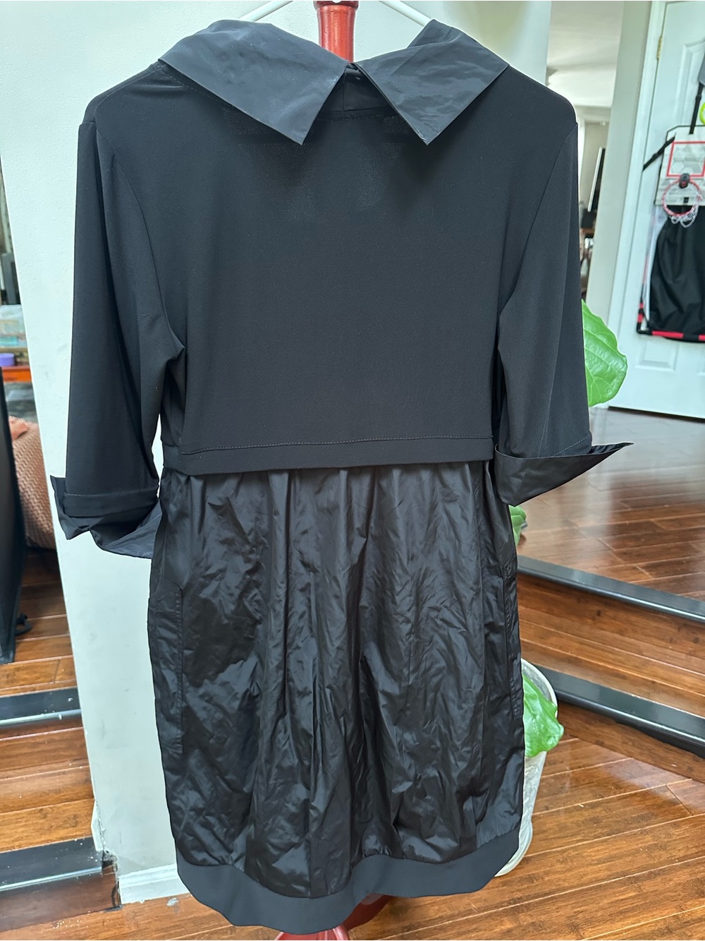 Joseph Ribkoff Cocoon Dress 173444 Black Cowl Neck 3/4 Sleeve Pocket Size 8 - Picture 5 of 5